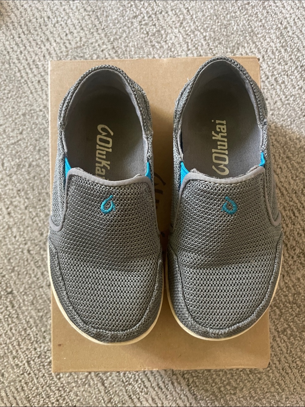 Olukai Nohea mesh boys slip ons